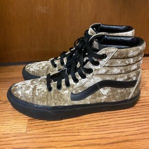 Gold Velvet Vans